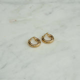 10K Gold Mod Hoop Earrings