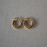 10K Gold Mod Hoop Earrings