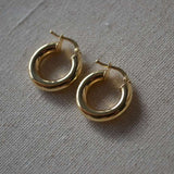 10K Gold Mod Hoop Earrings