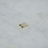 10K Gold Safety Pin Earrings