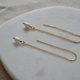 Pearl Threader Earrings