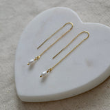 Pearl Threader Earrings