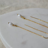 Pearl Threader Earrings