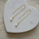 Pearl Threader Earrings