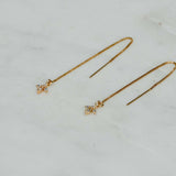 Leaf Threader Earrings