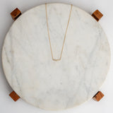 Gold Tube Necklace