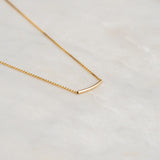 Gold Tube Necklace