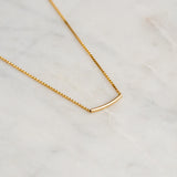 Gold Tube Necklace
